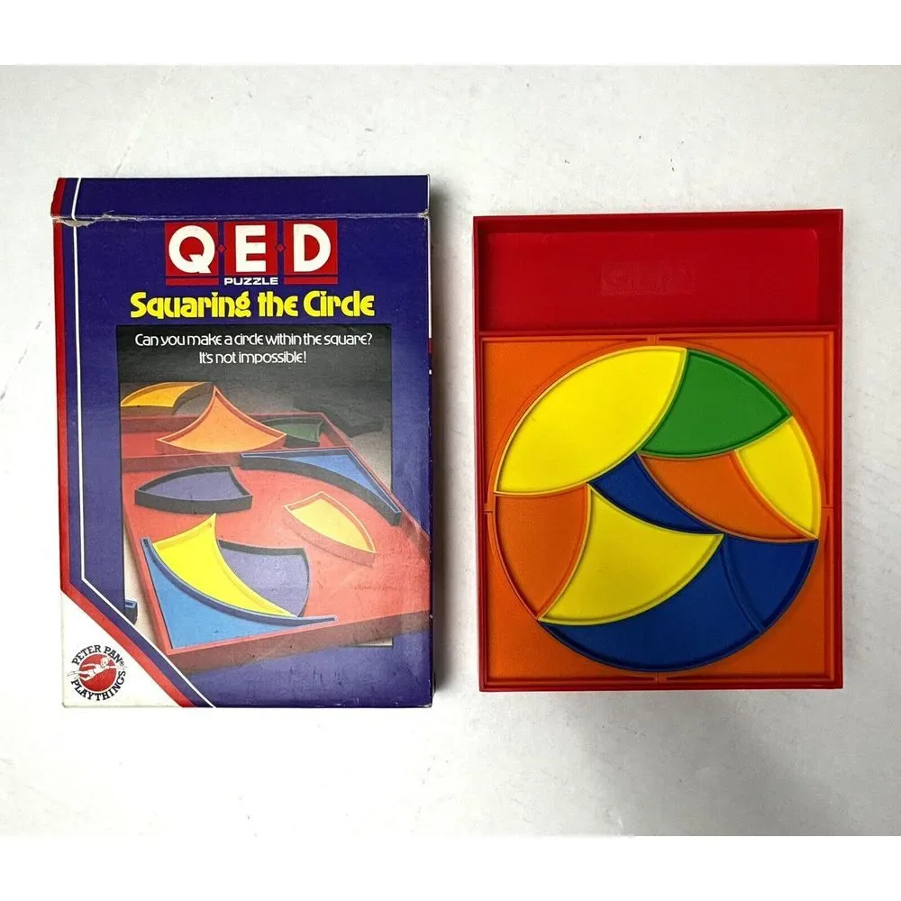 2 Vintage Hi-Q‎ Puzzles Hexed & Squaring Circles Peter Pan Playthings Games NEW